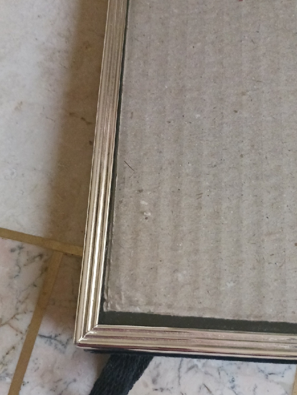 Vintage Picture Frames 8x10"..New...1 Silver -1 Brass...both All Metal Frames. - Picture 7 of 10
